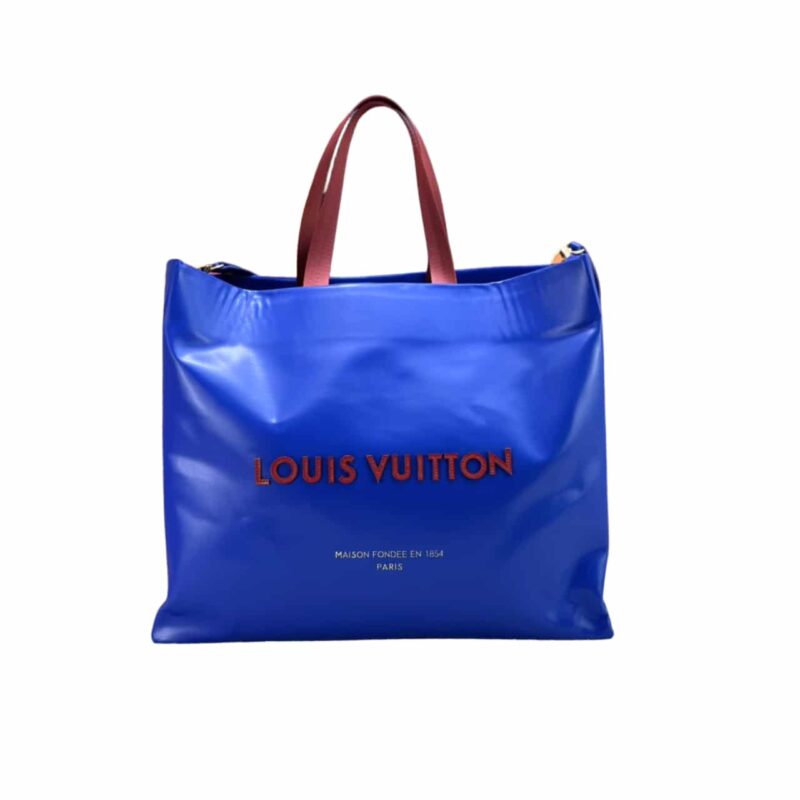 LOUIS VUITTON SHOPPER TOTE MM BLUE 40CM
