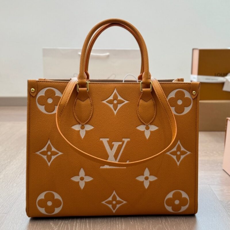 Alternative view of LOUIS VUITTON ONTHEGO MM TOTE BAG ORANGE 35CM M45982