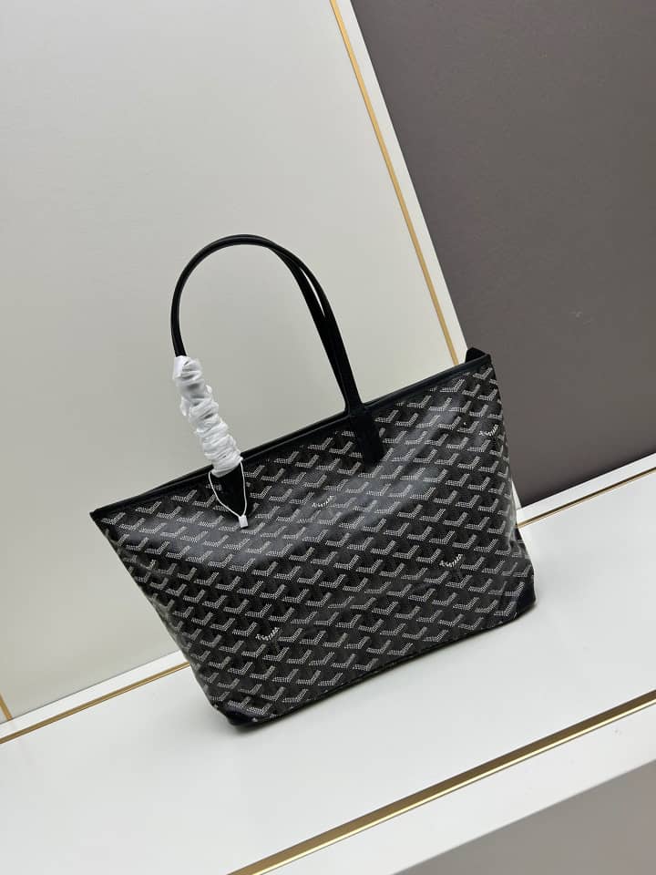 Alternative view of GOYARD ARTOIS PM BAG IN GOYARDINE CANVAS AND CHEVROCHES BLACK 30CM ARTOISPMLTY01CL01P