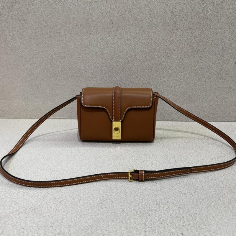 Alternative view of CELINE WOMEN SOFT IN SMOOTH BROWN 18CM