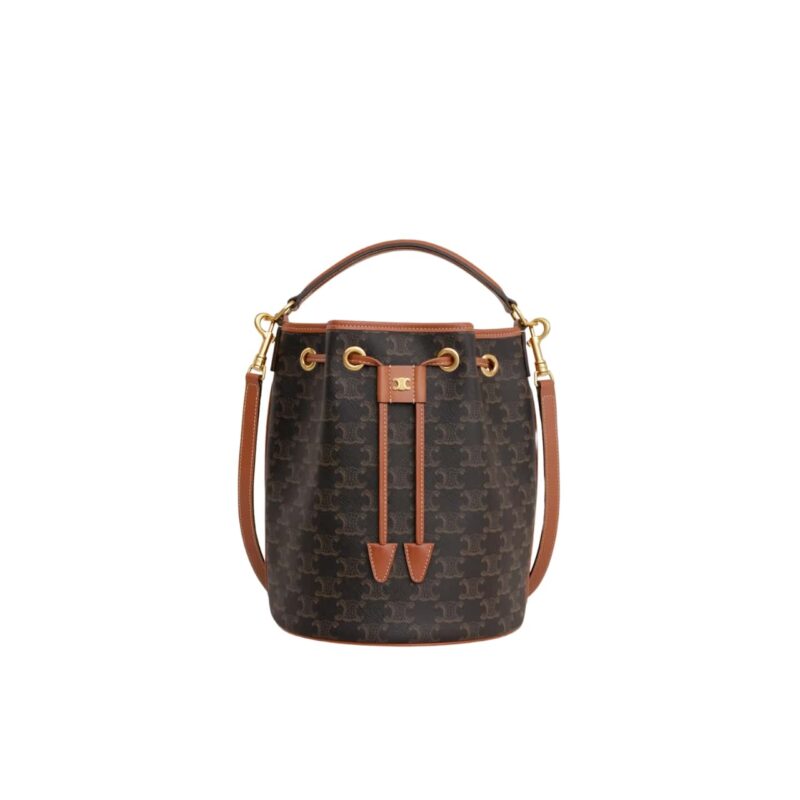 CELINE CLARA TRIOMPHE CANVAS BROWN 23CM