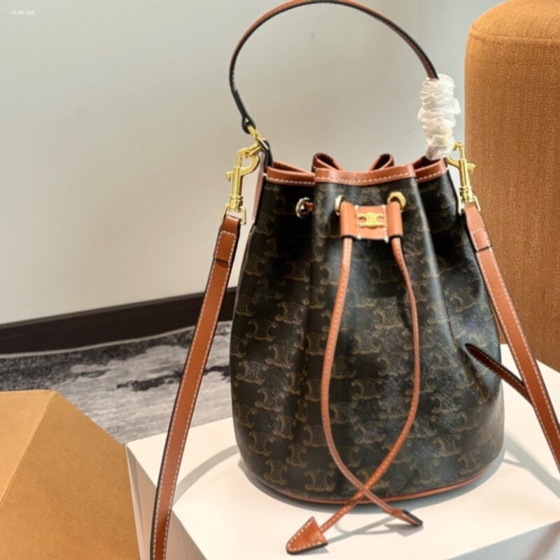 Alternative view of CELINE CLARA TRIOMPHE CANVAS BROWN 23CM