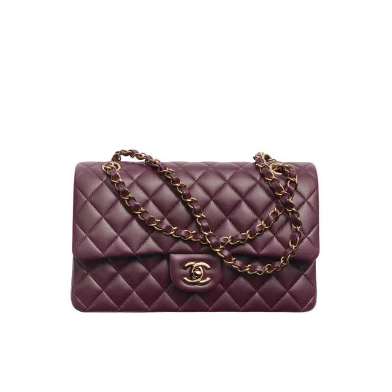 CHANEL CLASSIC HANDBAG RED 25CM