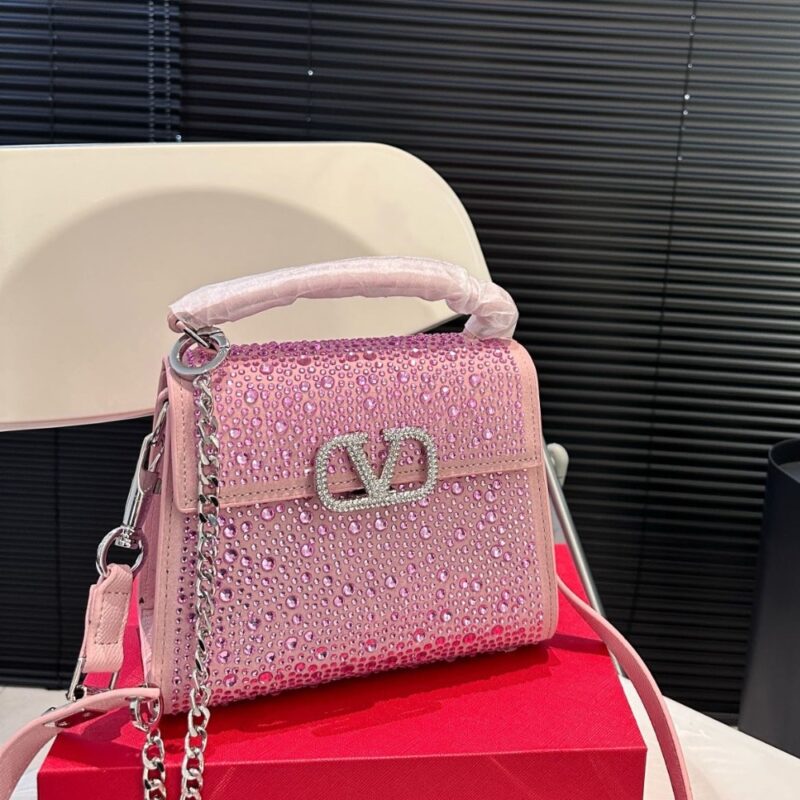 Alternative view of VALENTINO VSLING MINI HANDBAG WITH SPARKLING ROSE QUARTZ 19CM 3W0B0G97THV D0M