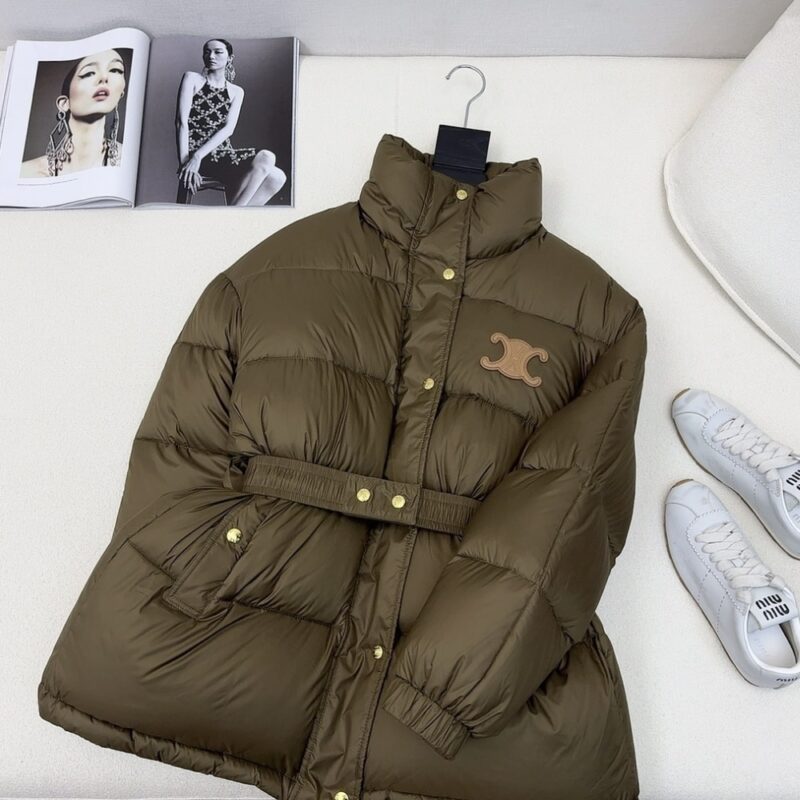 Alternative view of CELINE DOWN JACKET POLYESTER KAKI