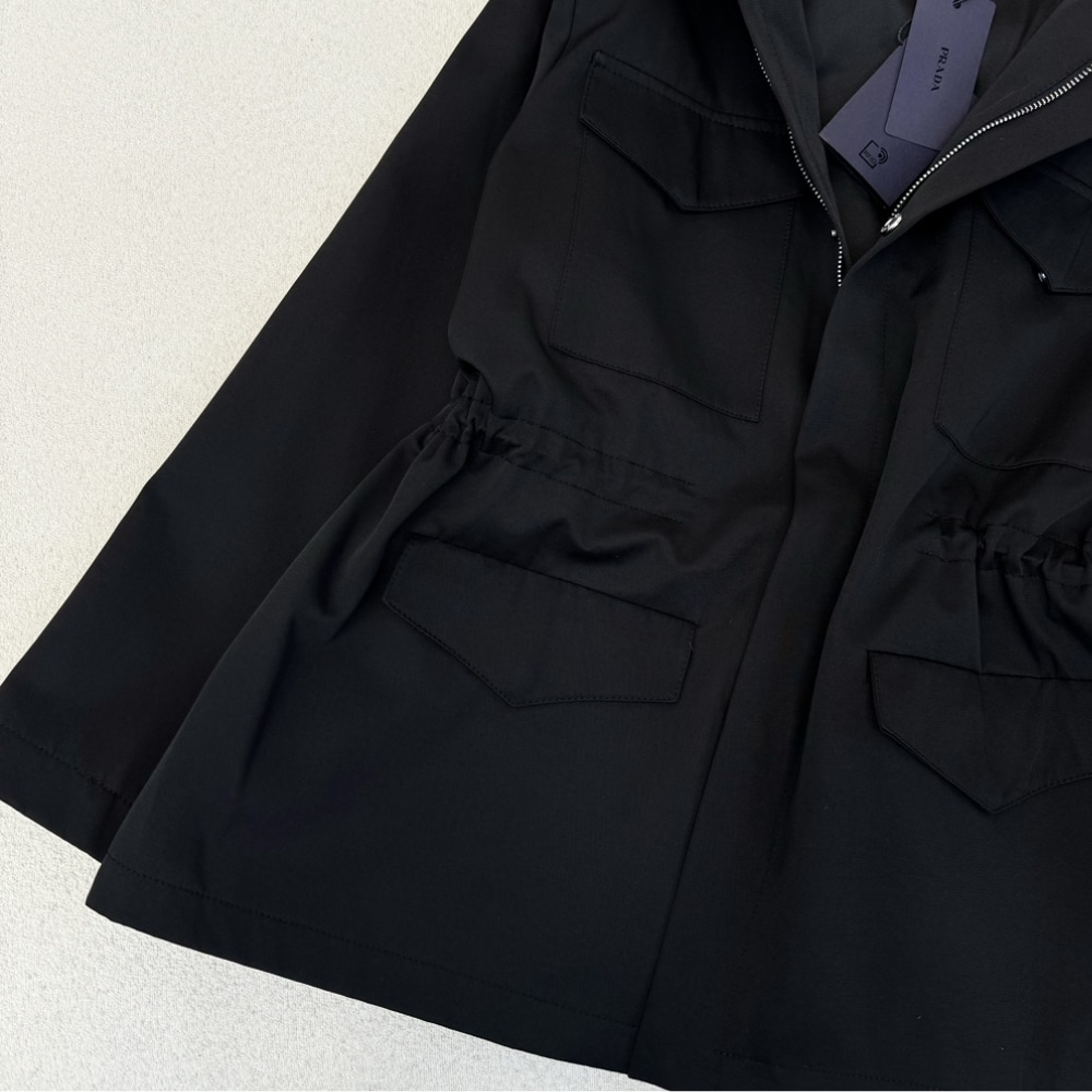 PRADA HOODED WINDBREAKER BLACK - Image 5