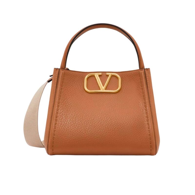 VALENTINO GARAVANI ALLTIME HANDBAG IN ALMOND 26CM 5W2B0Q18IMZ ZG1
