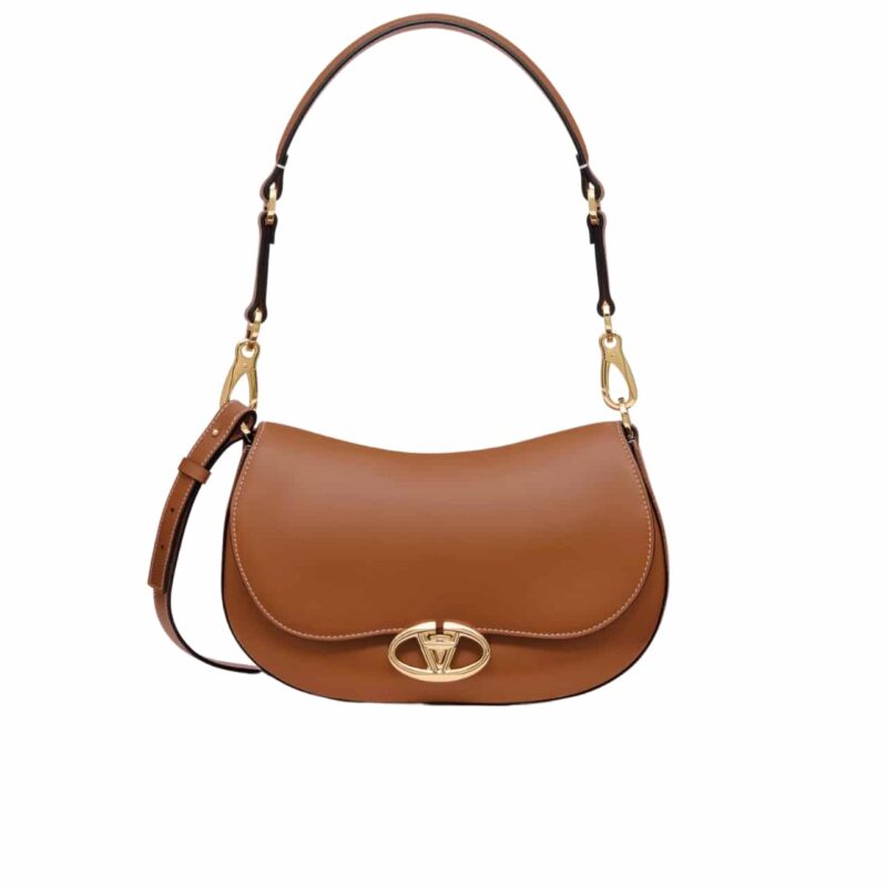 VALENTINO GARAVANI OHVAL SHOULDER BAG ALMOND 28CM 5W2B0N88CVC KEL