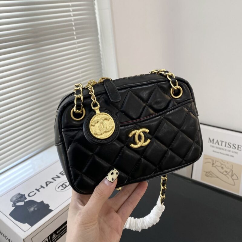 Alternative view of CHANEL MINI CAMERA CASE BLACK 18CM AS5190 B18306 94305