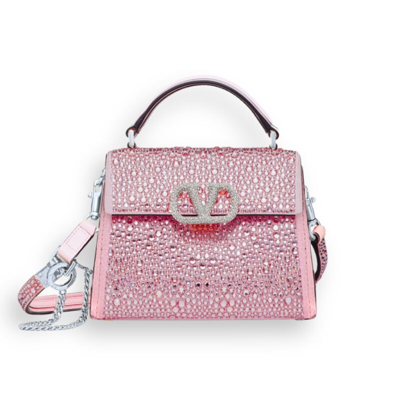 Valentino Vsling Mini Handbag With Sparkling Rose Quartz 19Cm 3W0B0G97Thv D0M