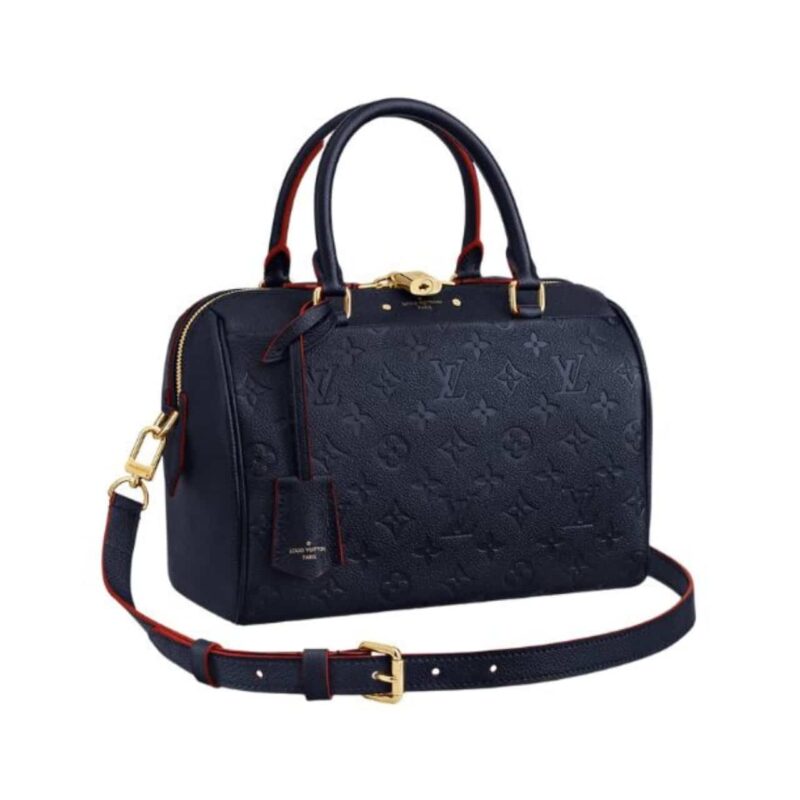 LOUIS VUITTON SPEEDY BANDOULIÈRE 25 IN MONOGRAM EMPREINTE NAVY 25CM M43501