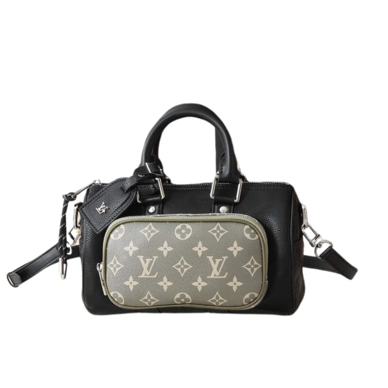 LOUIS VUITTON KEEPALL BANDOULIÈRE 25 BAG BLACK 25CM