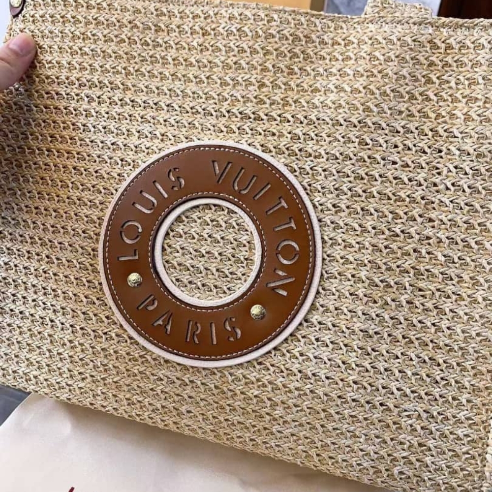 Louis Vuitton Onthego MM Natural Raffia Tan 37Cm M24723 - Image 6