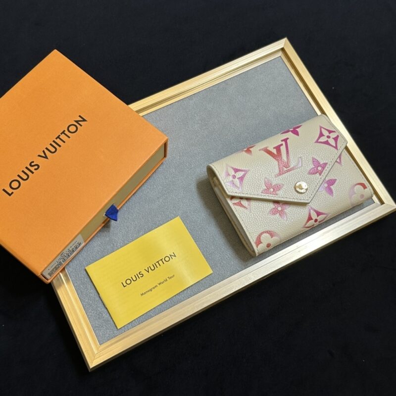 Alternative view of LOUIS VUITTON VICTORINE WALLET IN MONOGRAM EMPREINTE BEIGE 12CM M83507