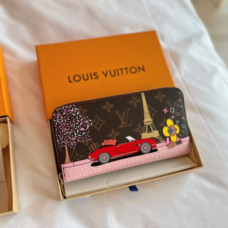 Alternative view of LOUIS VUITTON ZIPPY WALLET IN MONOGRAM CANVAS HOLIDAY EDITION BROWN 20CM M68487