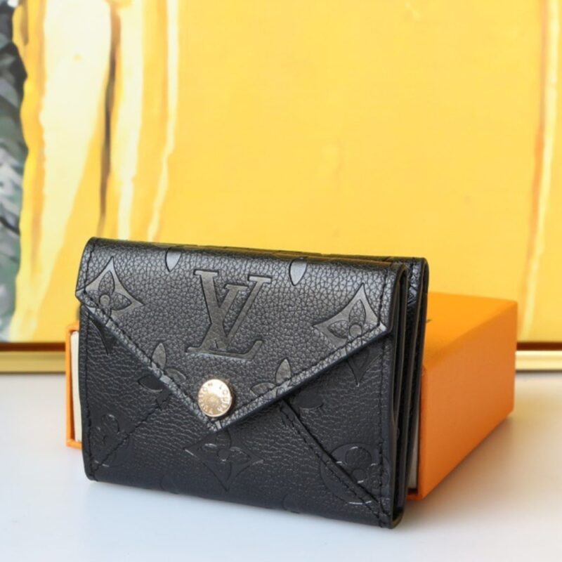 Alternative view of LOUIS VUITTON CELESTE WALLET IN MONOGRAM EMPREINTE BLACK 10CM