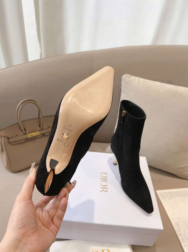 Alternative view of DIOR WOMEN D FAME HEELED ANKLE BOOT SUEDE BLACK