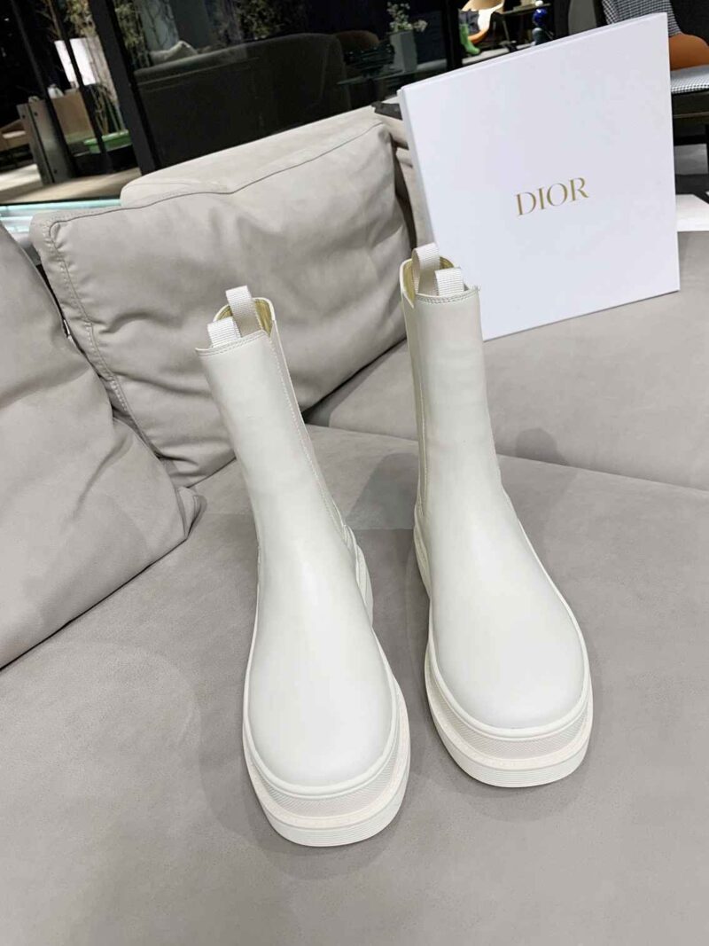 Alternative view of DIOR TRIAL ANKLE BOOTS LEATHER WHITE