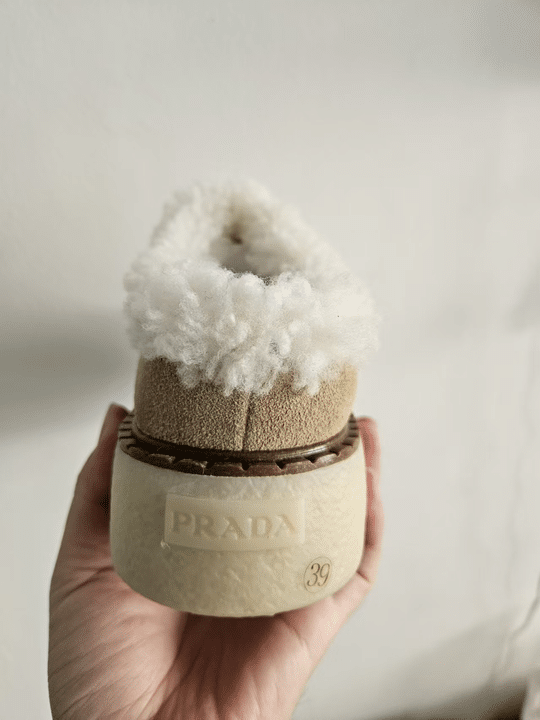 Alternative view of PRADA SUEDE MULES BEIGE 1S715NFZG50X0O