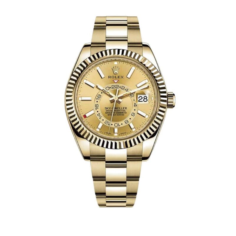 ROLEX SKY DWELLER YELLOW GOLD 42MM 326938