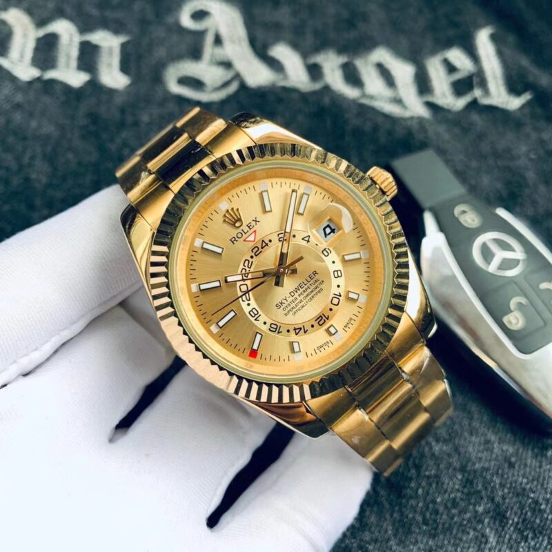 Alternative view of ROLEX SKY DWELLER YELLOW GOLD 42MM 326938