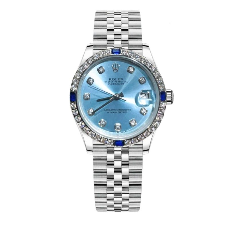ROLEX DATEJUST WHITE GOLD ICE BLUE DIAMOND 36MM