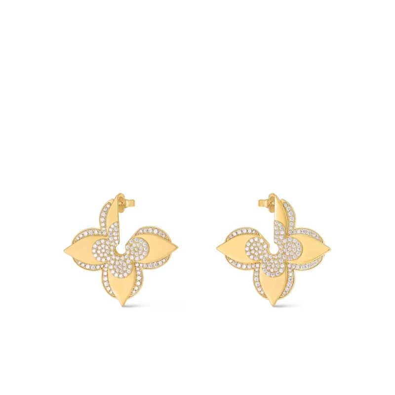 LOUIS VUITTON LV MEDAILLON EARRINGS M01995
