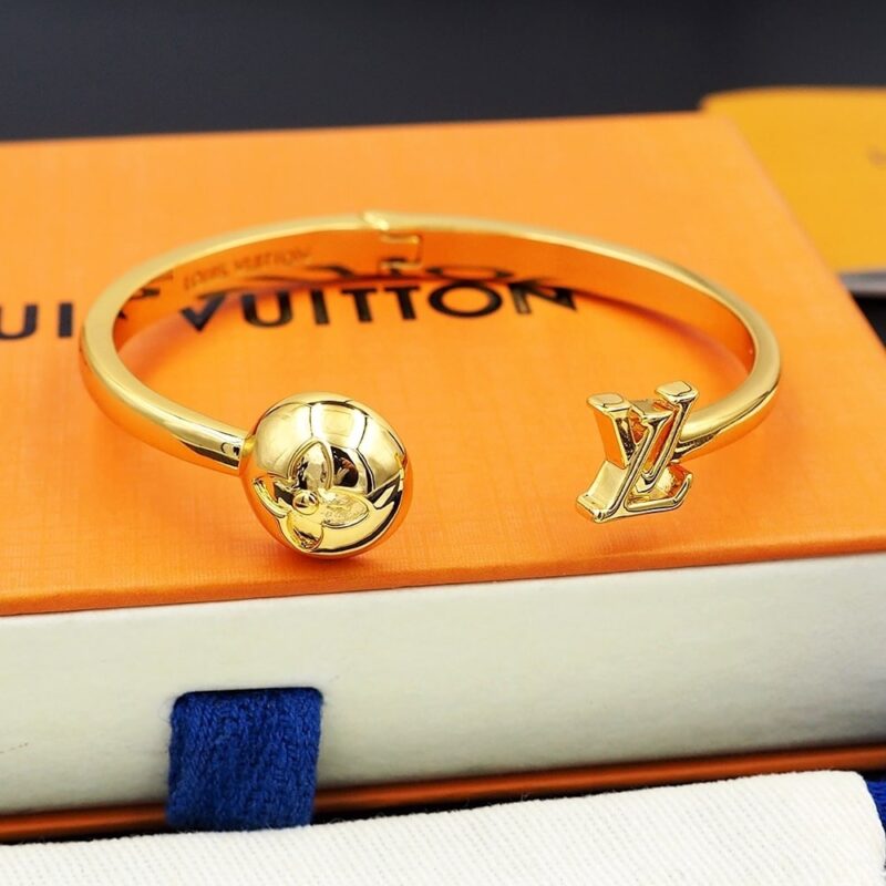 Alternative view of LOUIS VUITTON CUFF BRACLET GOLD
