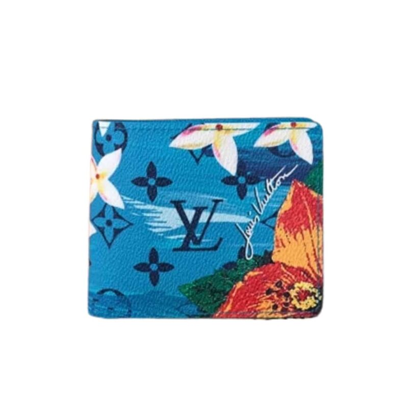 LOUIS VUITTON ORGANISER WALLET BLUE 11.5CM