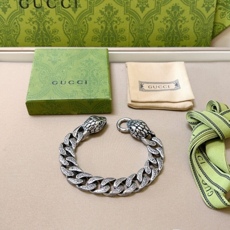 Alternative view of GUCCI SNAKE BRACELET SILVER