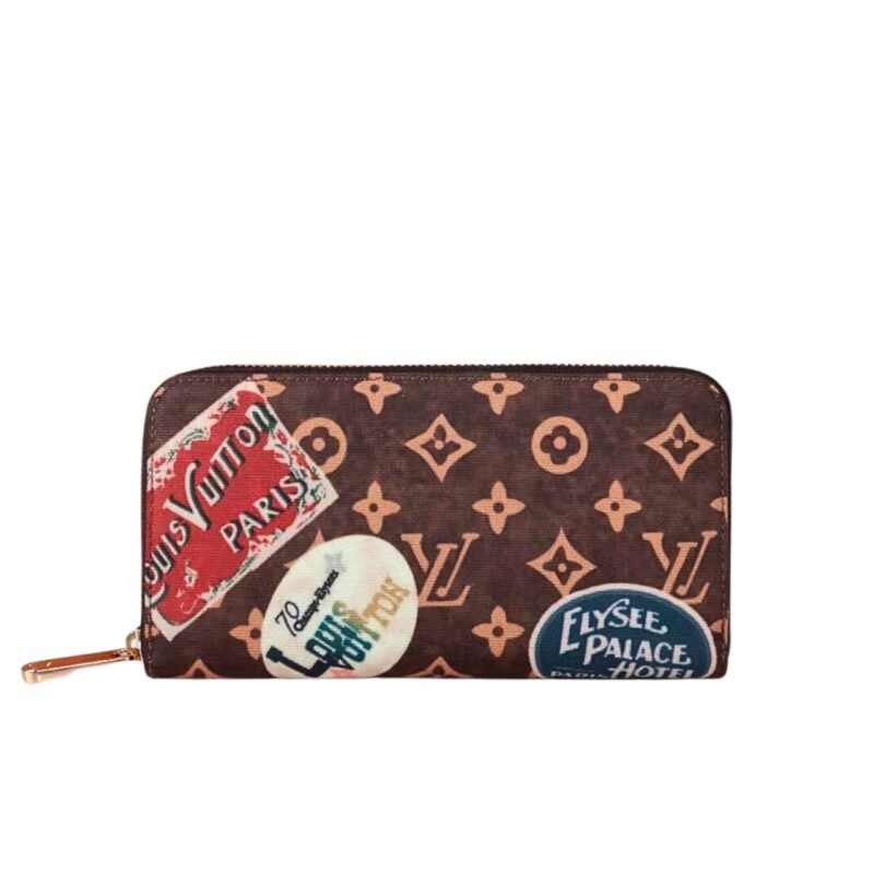 LOUIS VUITTON FLIGHT MODE MONOGRAM WALLET BROWN 19CM