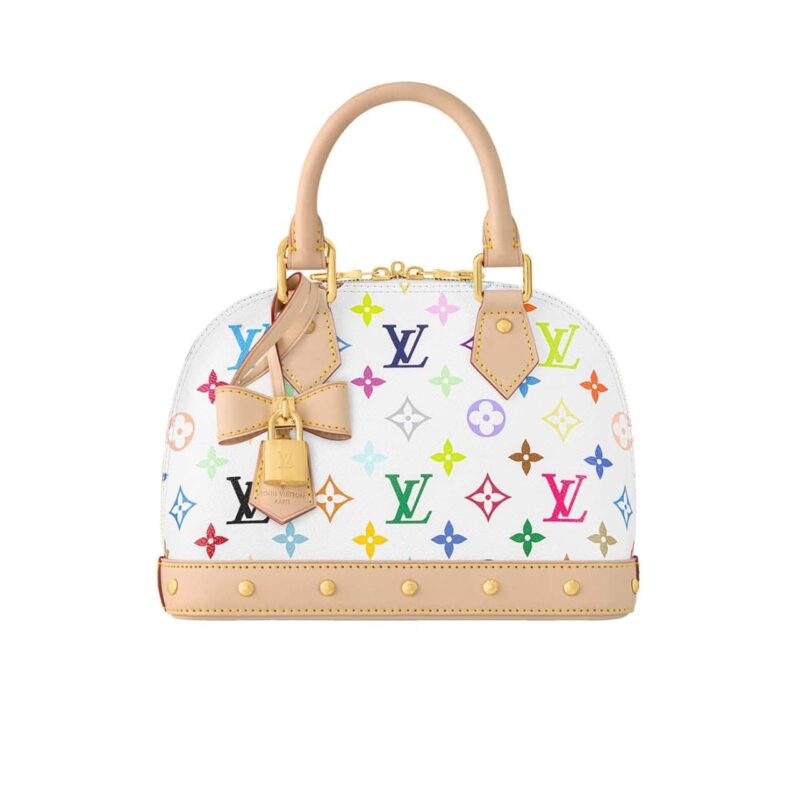 LOUIS VUITTON X TAKASHI MURAKAMI ALMA BB WHITE 24CM