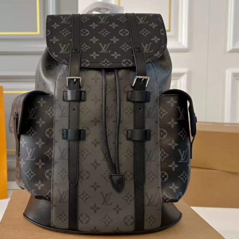 Alternative view of LOUIS VUITTON CHRISTOPHER PM BACKPACK MONOGRAM ECLIPSE BLACK 39CM M46331