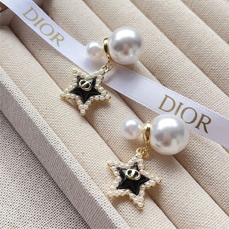Alternative view of DIOR TRIBALES EARRINGS IN STAR SHAPED WITH PEARLS