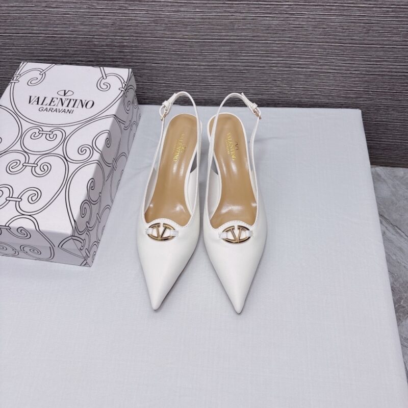 Alternative view of VALENTINO THE BOLD EDITION VLOGO SLINGBACK PUMP 60MM IN IVORY