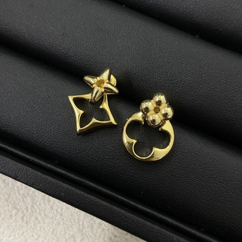 Alternative view of LOUIS VUITTON LV FLOWERGRAM EARRINGS GOLD M00770