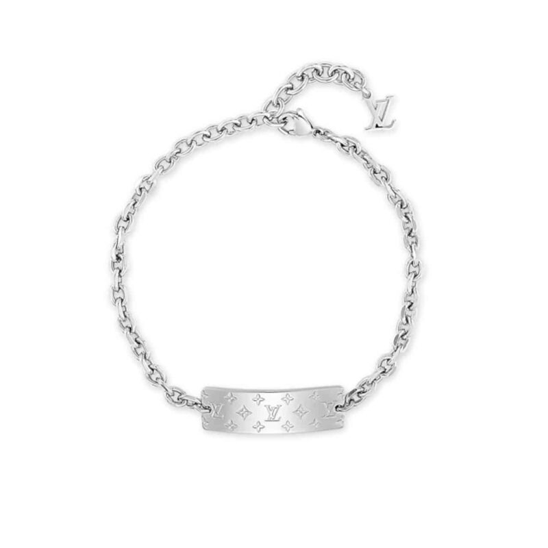 LOUIS VUITTON MONOGRAM BOLD BRACELET SILVER M00681