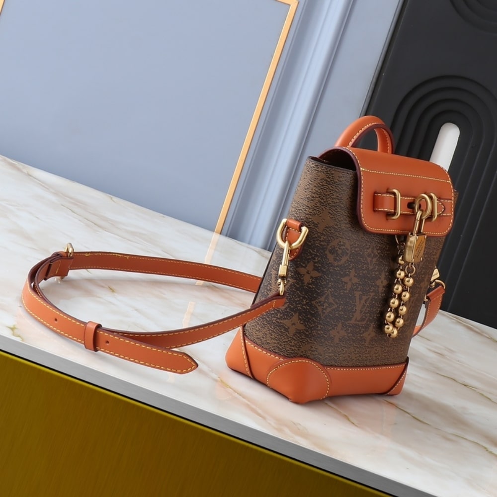 LOUIS VUITTON STEAMER BAG 15 BROWN 16.5CM M11630 - Image 3