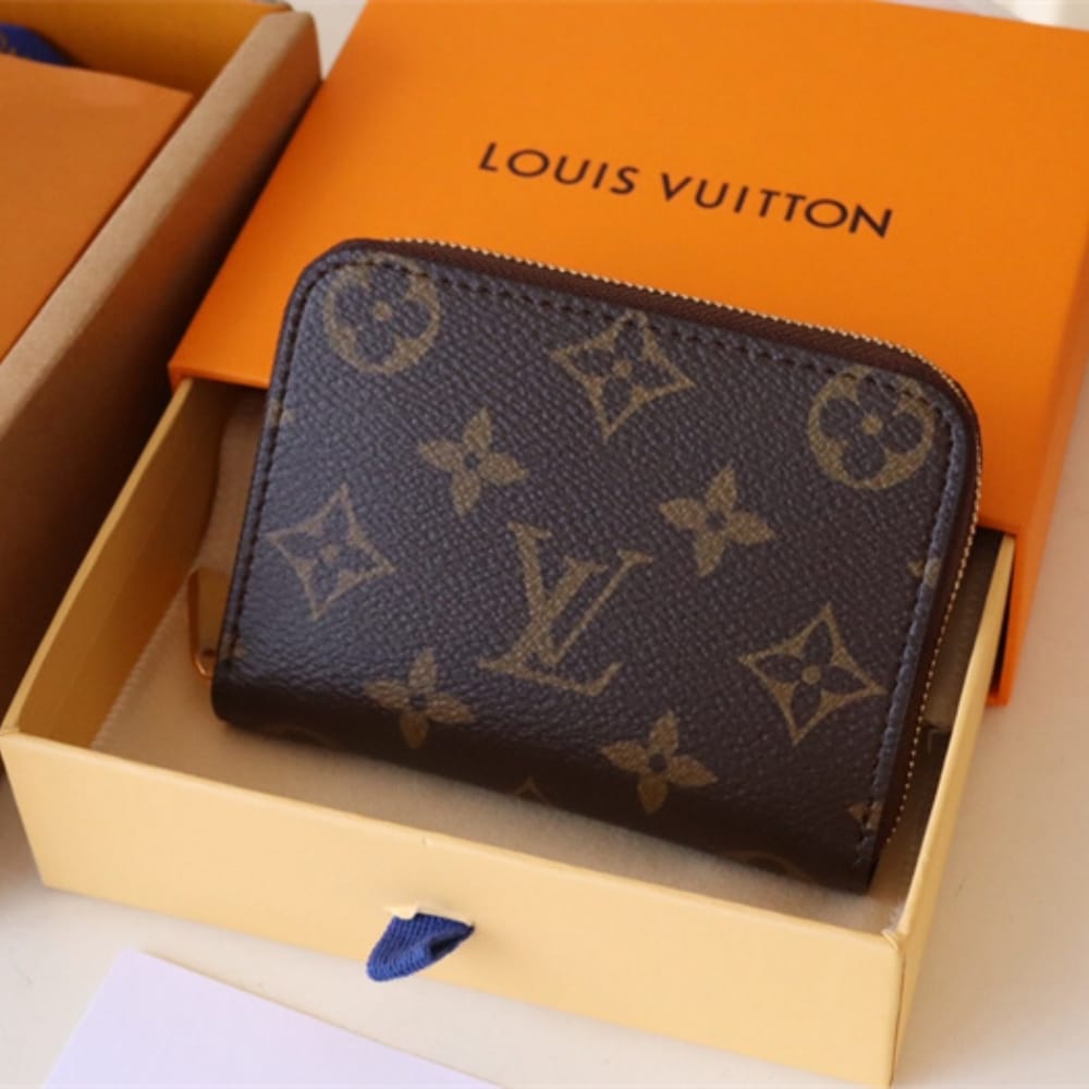 LOUIS VUITTON ZIPPY COIN WALLET BROWN 11CM M60067 - Image 2