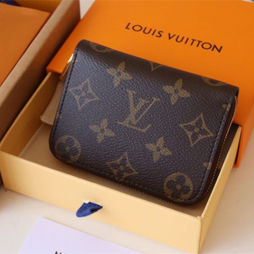 LOUIS VUITTON ZIPPY COIN WALLET BROWN 11CM M60067 - Image 3