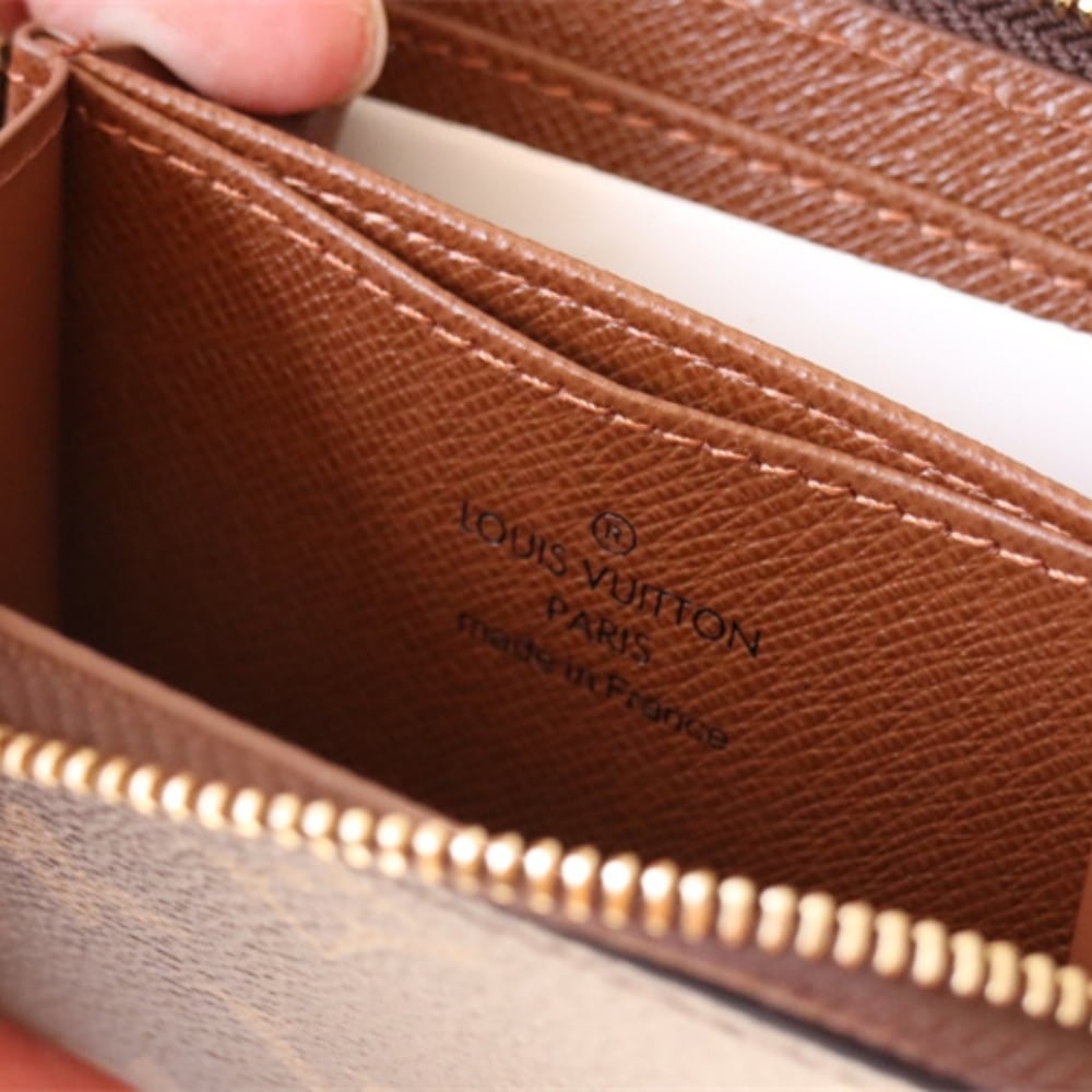 LOUIS VUITTON ZIPPY COIN WALLET BROWN 11CM M60067 - Image 9
