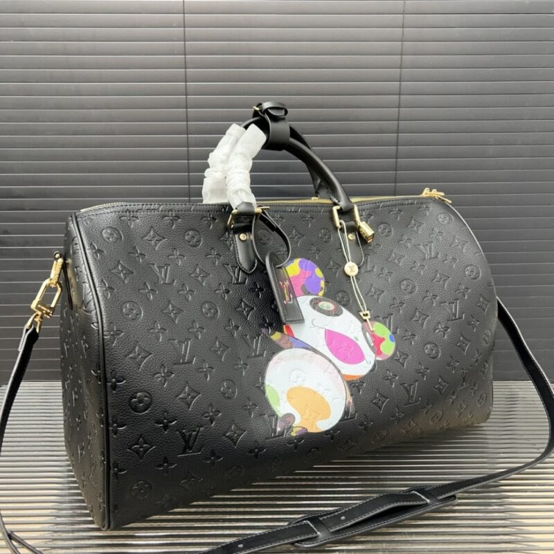 Alternative view of LOUIS VUITTON X TAKASHI MURAKAMI KEEPALL BLACK 45CM