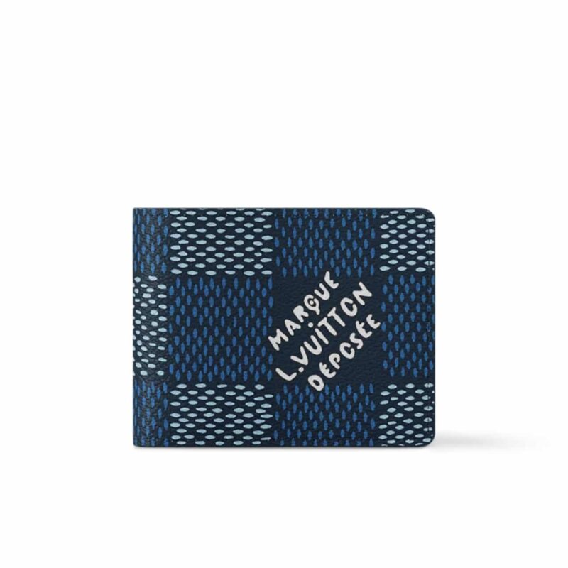 LOUIS VUITTON MULTIPLE WALLET BLUE 9CM N40676