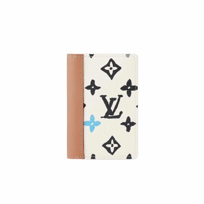 LOUIS VUITTON POCKET ORGANIZER WALLET WHITE11CM