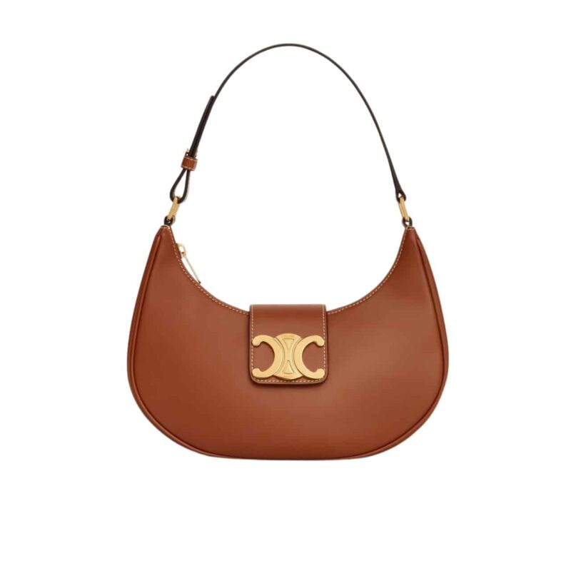 CELINE MEDIUM AVA TRIOMPHE BAG IN SMOOTH TAN 24CM 114493DGQ 04LU