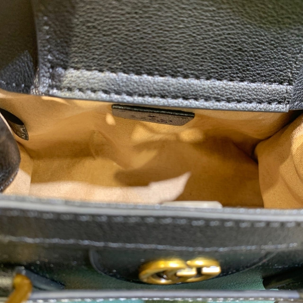 Gucci Diana Small Tote Bag Black Leather 20cm 702732 U3ZDT 1073 - Image 8