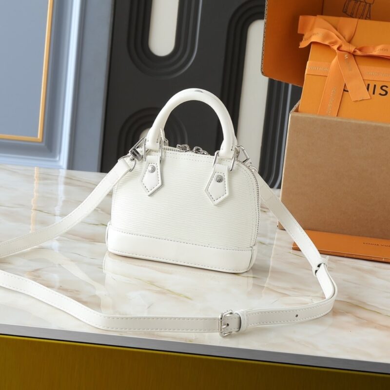 Alternative view of LOUIS VUITTON NANO ALMA BAG WHITE QUARTZ 18CM M82411