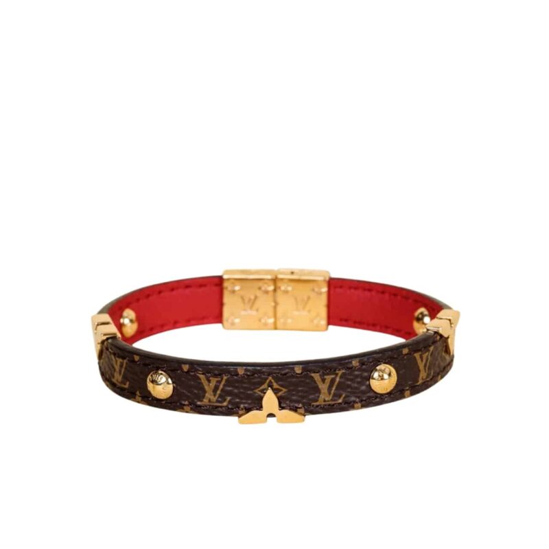 LOUIS VUITTON REVERSIBLE MONOGRAM BRACELET BROWN