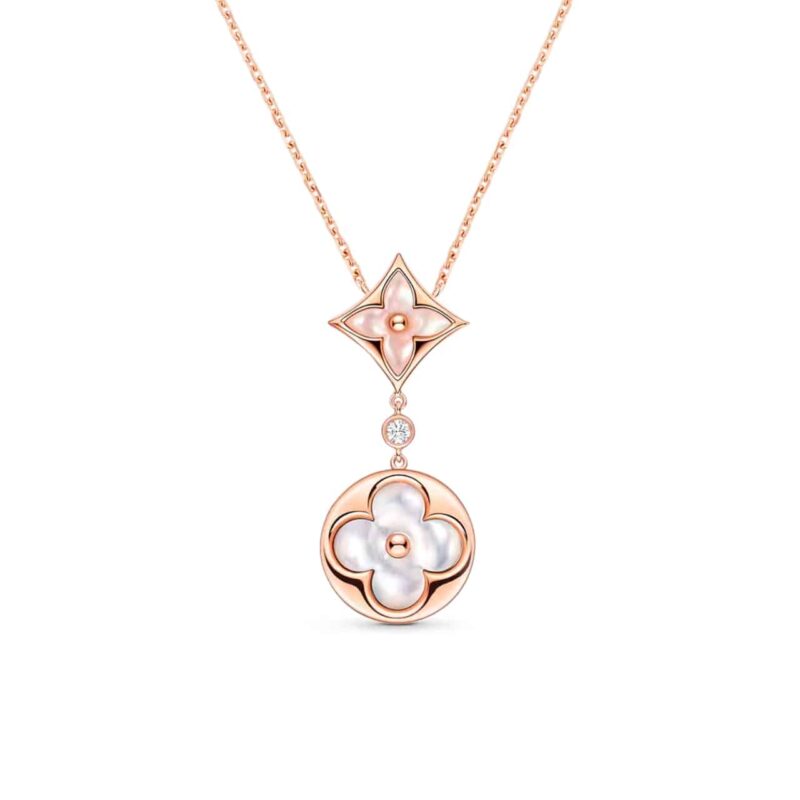 LOUIS VUITTON COLOUR BLOSSOM NECKLACE GOLD Q94355