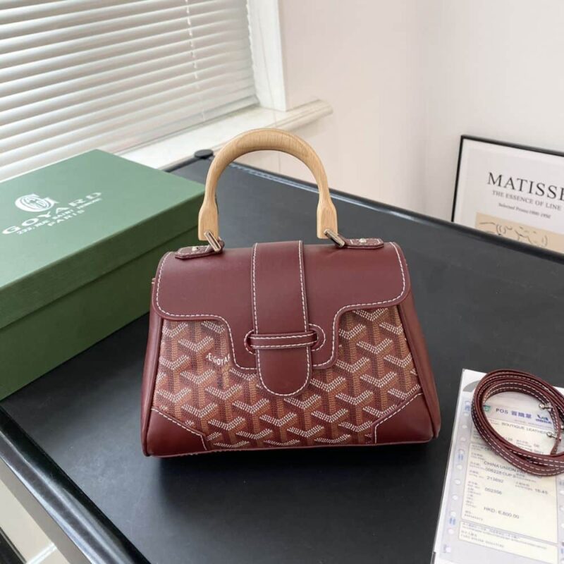 Alternative view of GOYARD SAÏGON SOUPLE MINI BAG DARK RED 20CM